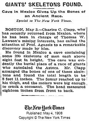 New York Times May 4th, 1908.