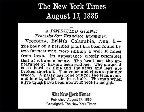 New York Times August 17, 1885.