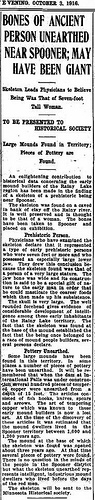 Bemidji Daily Pioneer, October 3, 1916.